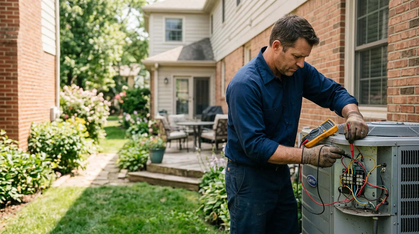 HVAC technician working near Thompsontown, PA